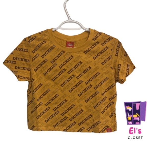 Dickies Text Orange Short Sleeve Size M - Picture 1 of 3